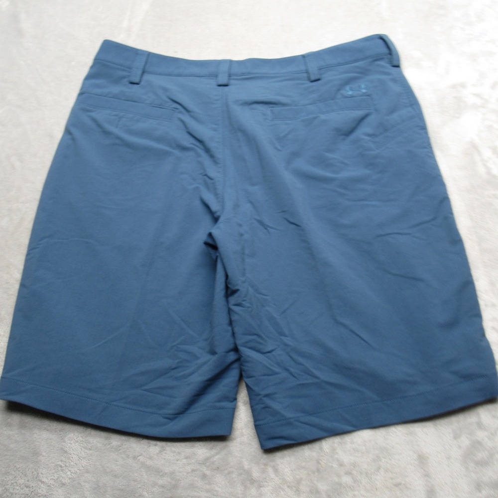 Under Armour Leaderboard Shorts Mens 36 Sea Blue Flat Front Performance Golf - Picture 2 of 12